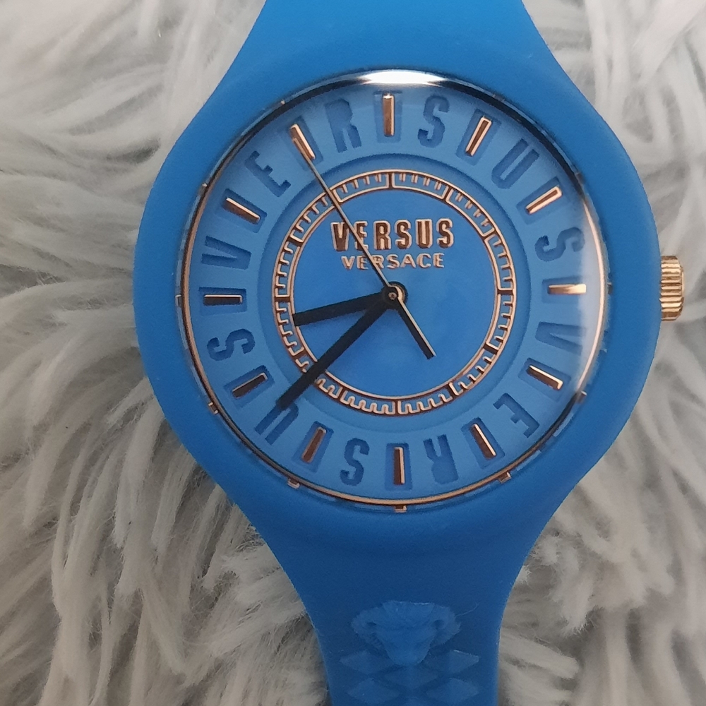 VERSUS by VERSACE Silicone Watch and Zippered Case